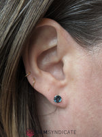 Load image into Gallery viewer, Gorgeous Round Teal Montana Stud Earrings
