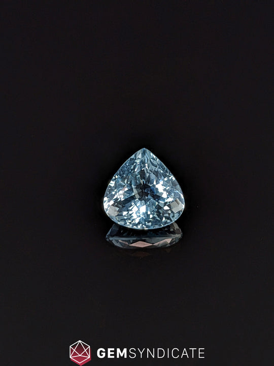Vibrant Pear Shape Blue Aquamarine 5.93ct