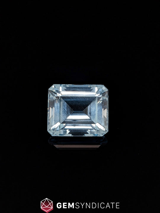 Lovely Emerald Cut Blue Aquamarine 12.56ct