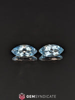 Load image into Gallery viewer, Divine Marquise Blue Aquamarine Pair 5.06ctw
