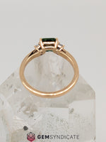 Load image into Gallery viewer, Sophisticated Teal Sapphire Ring in 14k Yellow Gold
