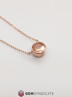 Load image into Gallery viewer, Elegant Round Peach Oregon Sunstone Necklace
