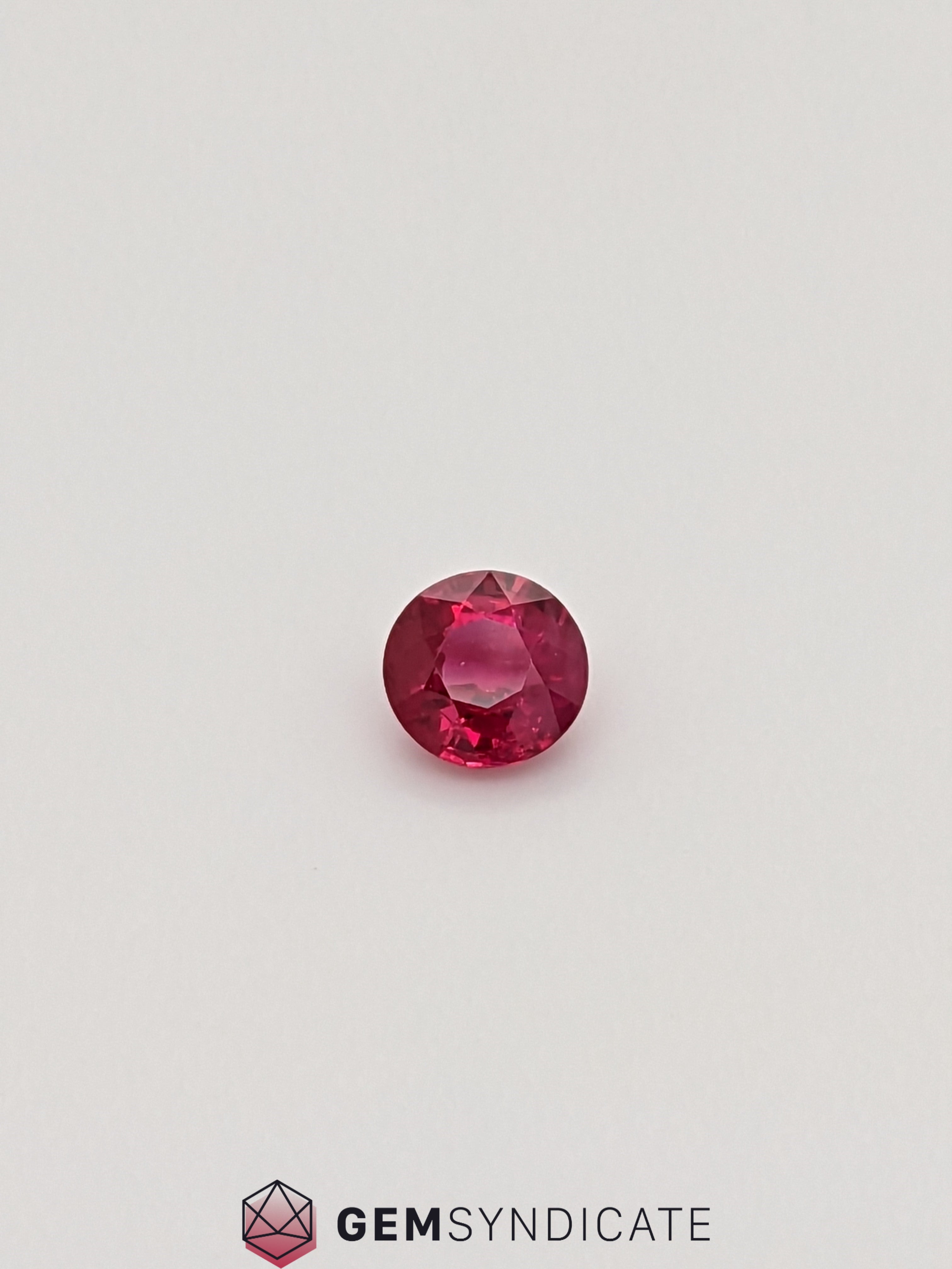 Elegant Round Ruby 0.59ct