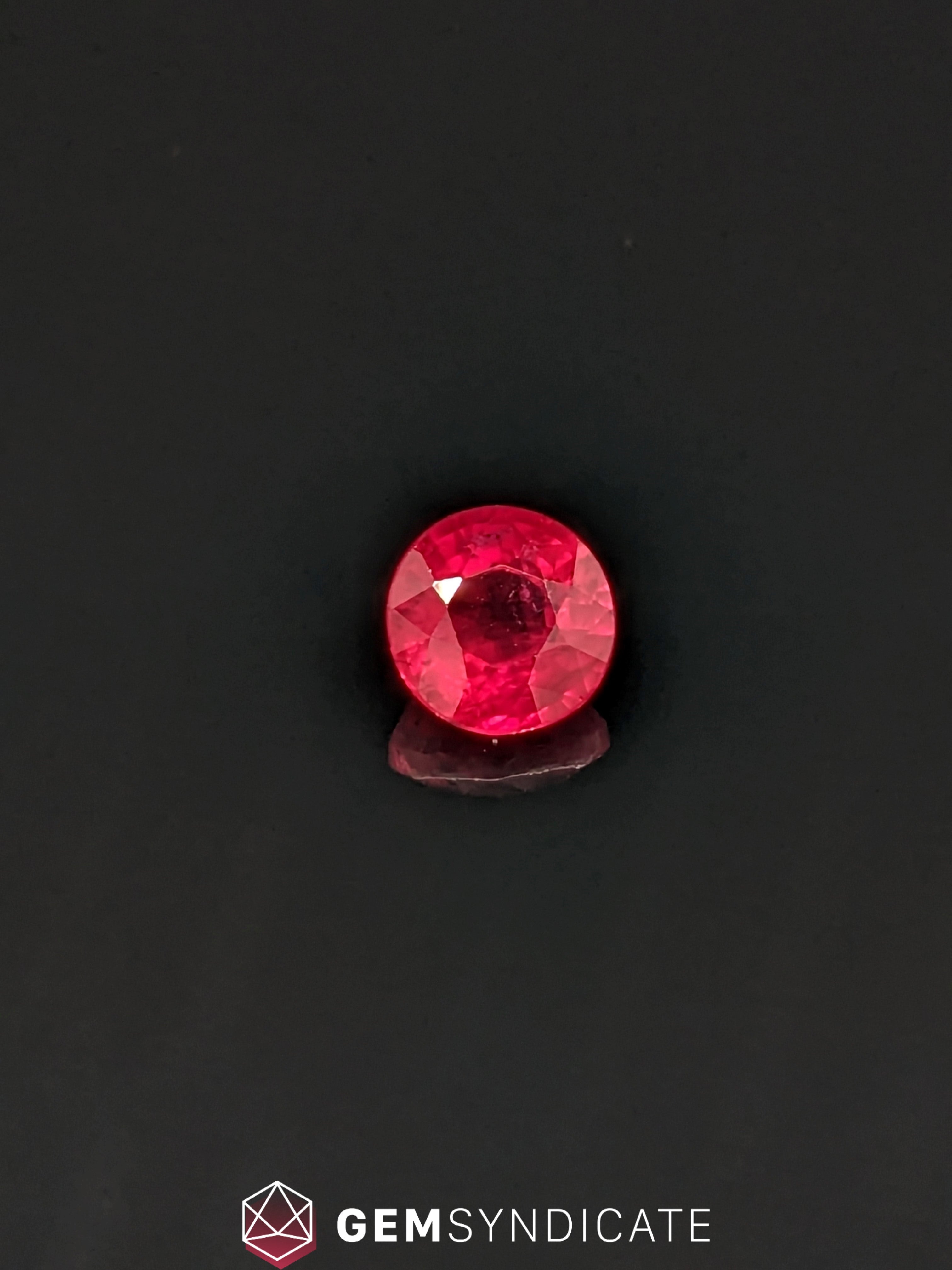 Classy Round Red Ruby 1.31ct