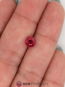 Classy Round Red Ruby 1.31ct