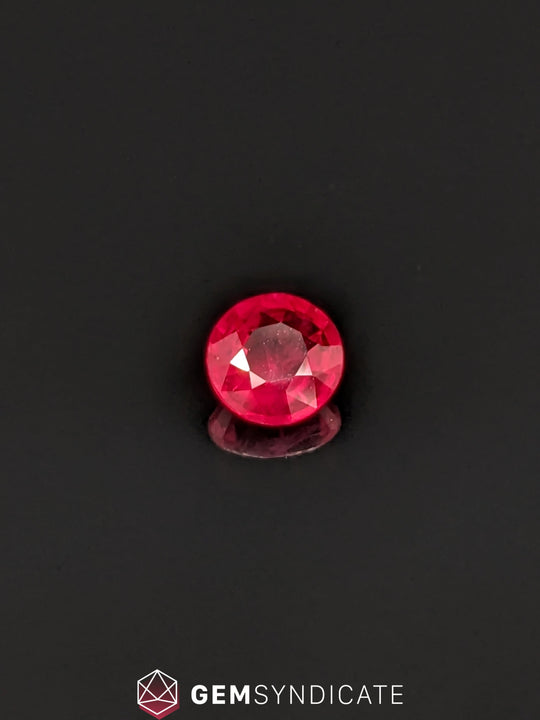Exciting Round Red Ruby 0.73ct