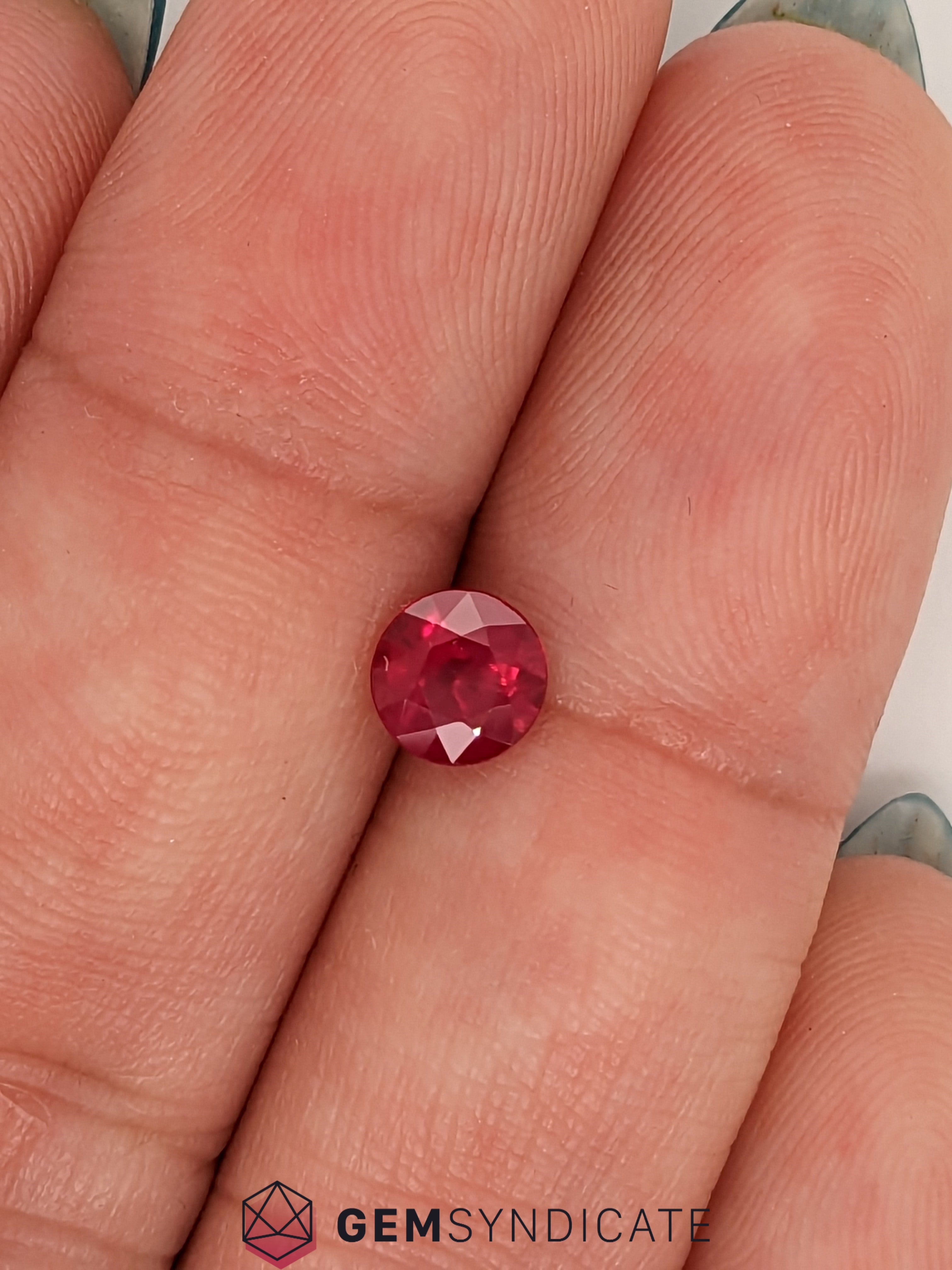 Mesmerizing Round Red Ruby 0.84ct