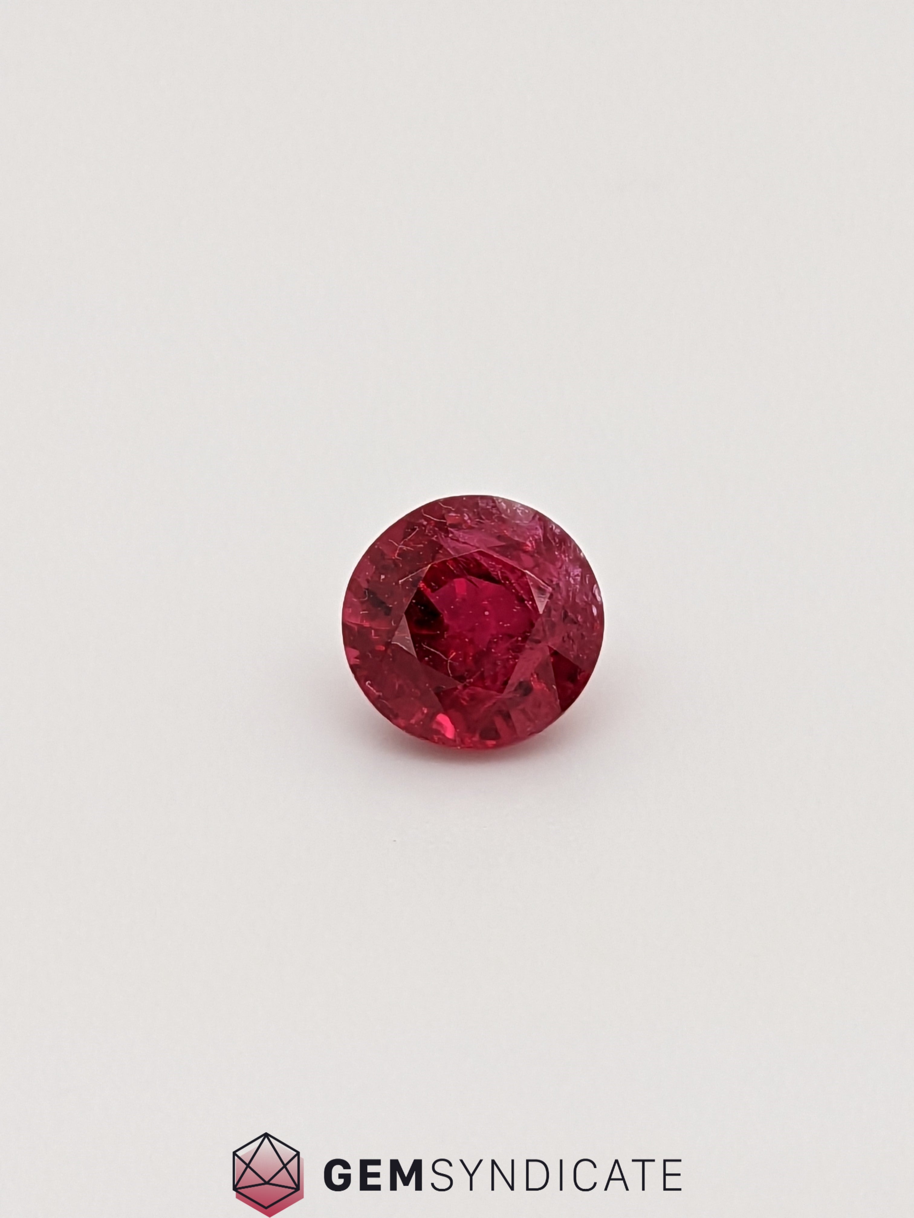 Dramatic Round Red Ruby 1.48ct