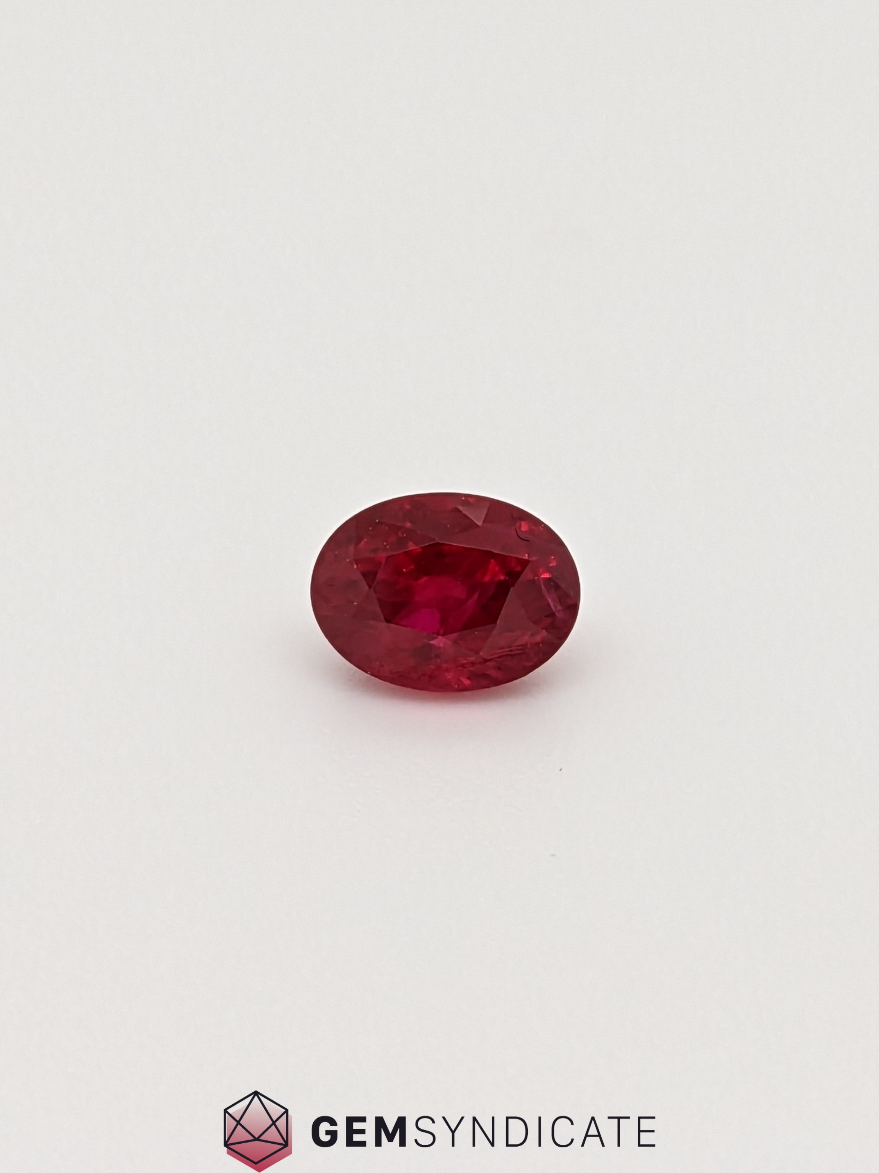 Dramatic Oval Red Ruby 1.35ct