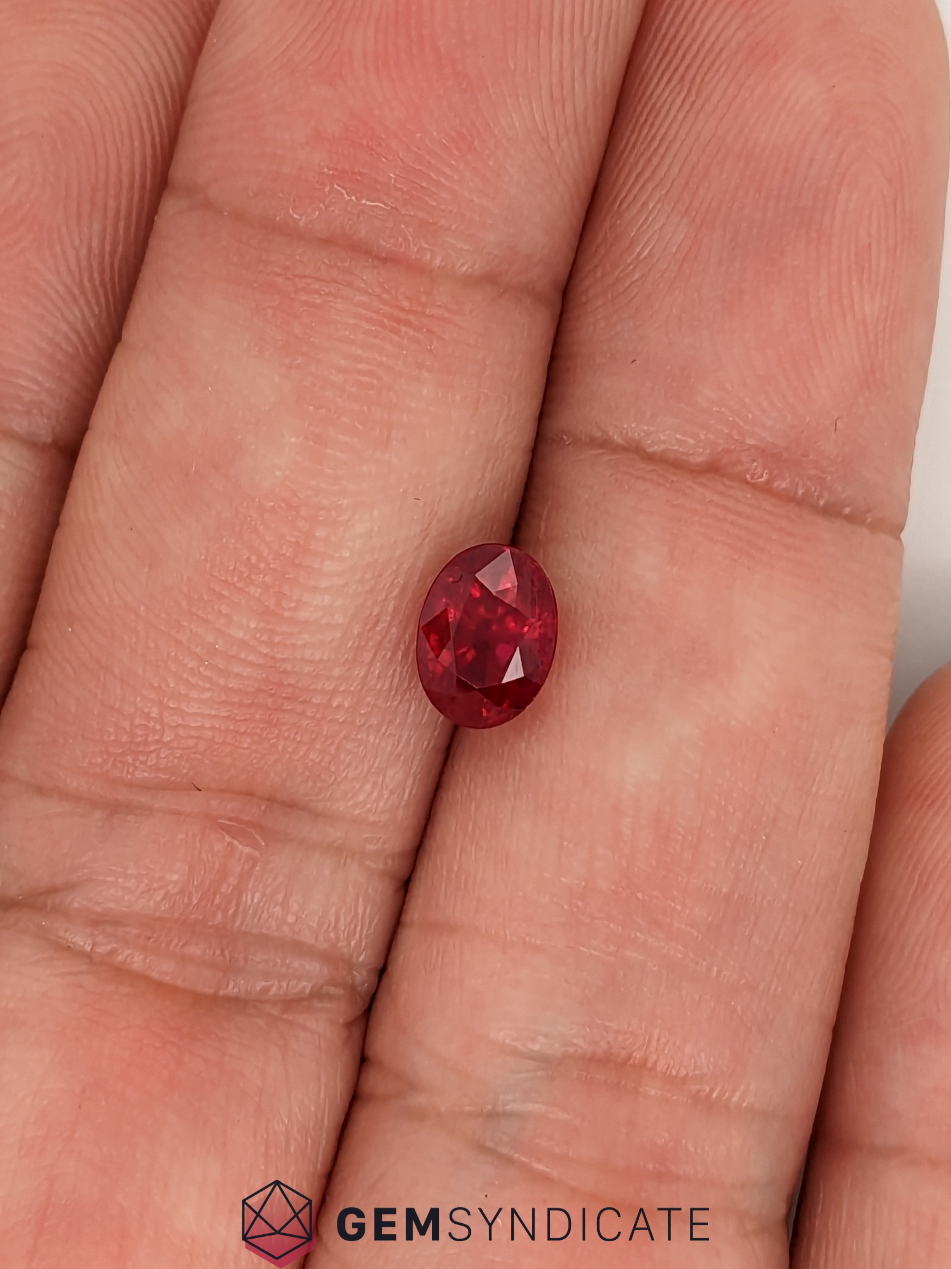 Dramatic Oval Red Ruby 1.35ct