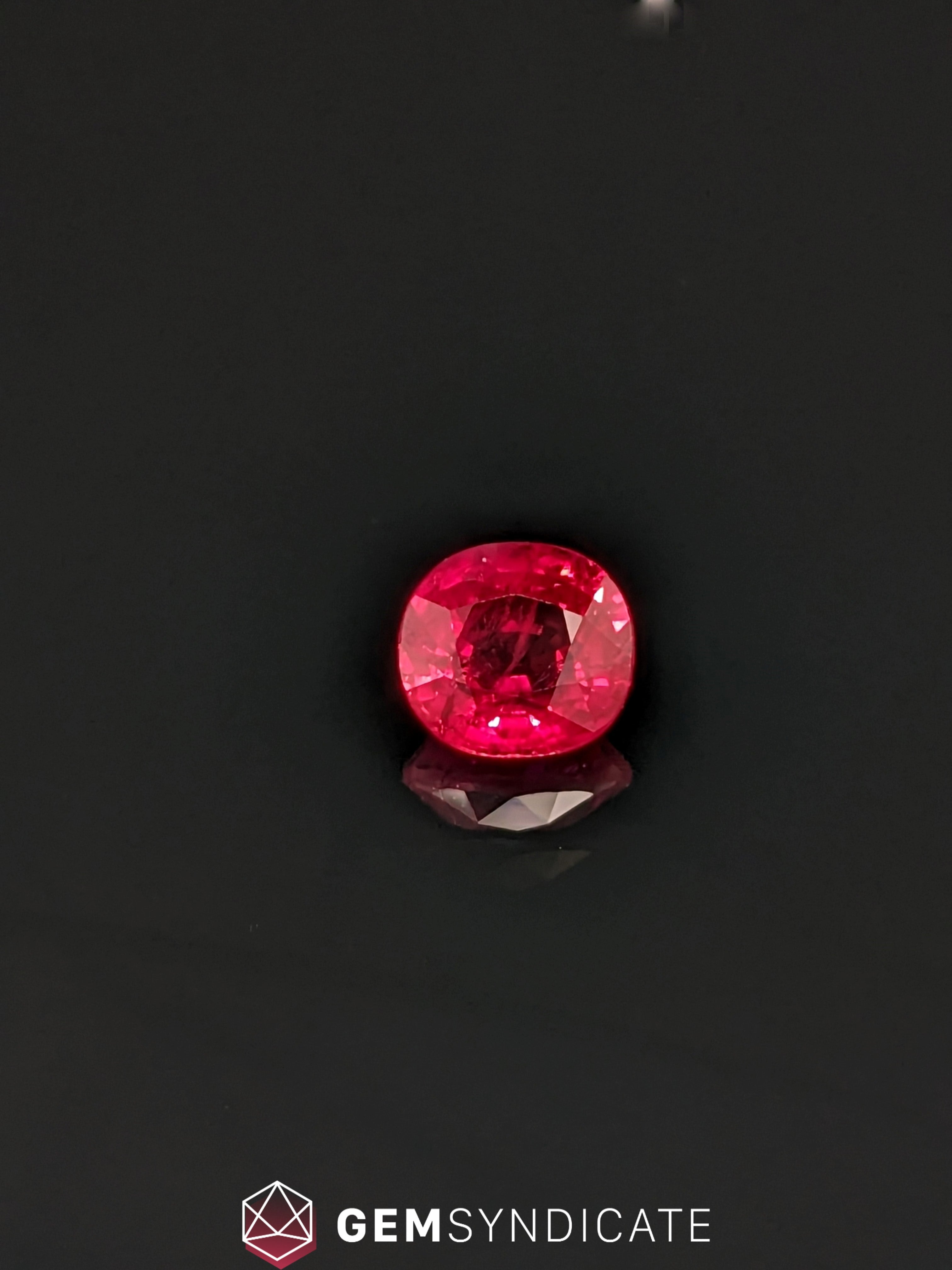 Vibrant Oval Red Ruby 1.18ct