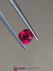 Vibrant Oval Red Ruby 1.18ct