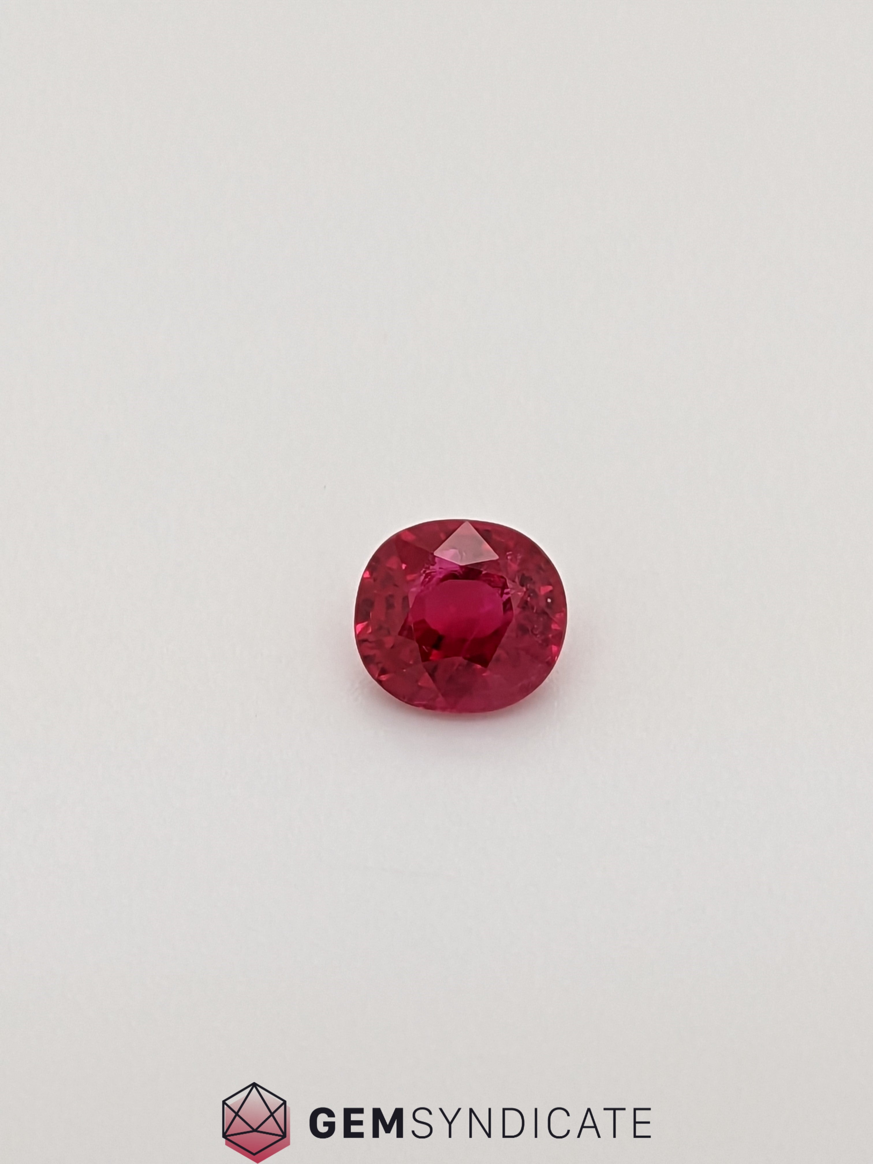Vibrant Oval Red Ruby 1.18ct