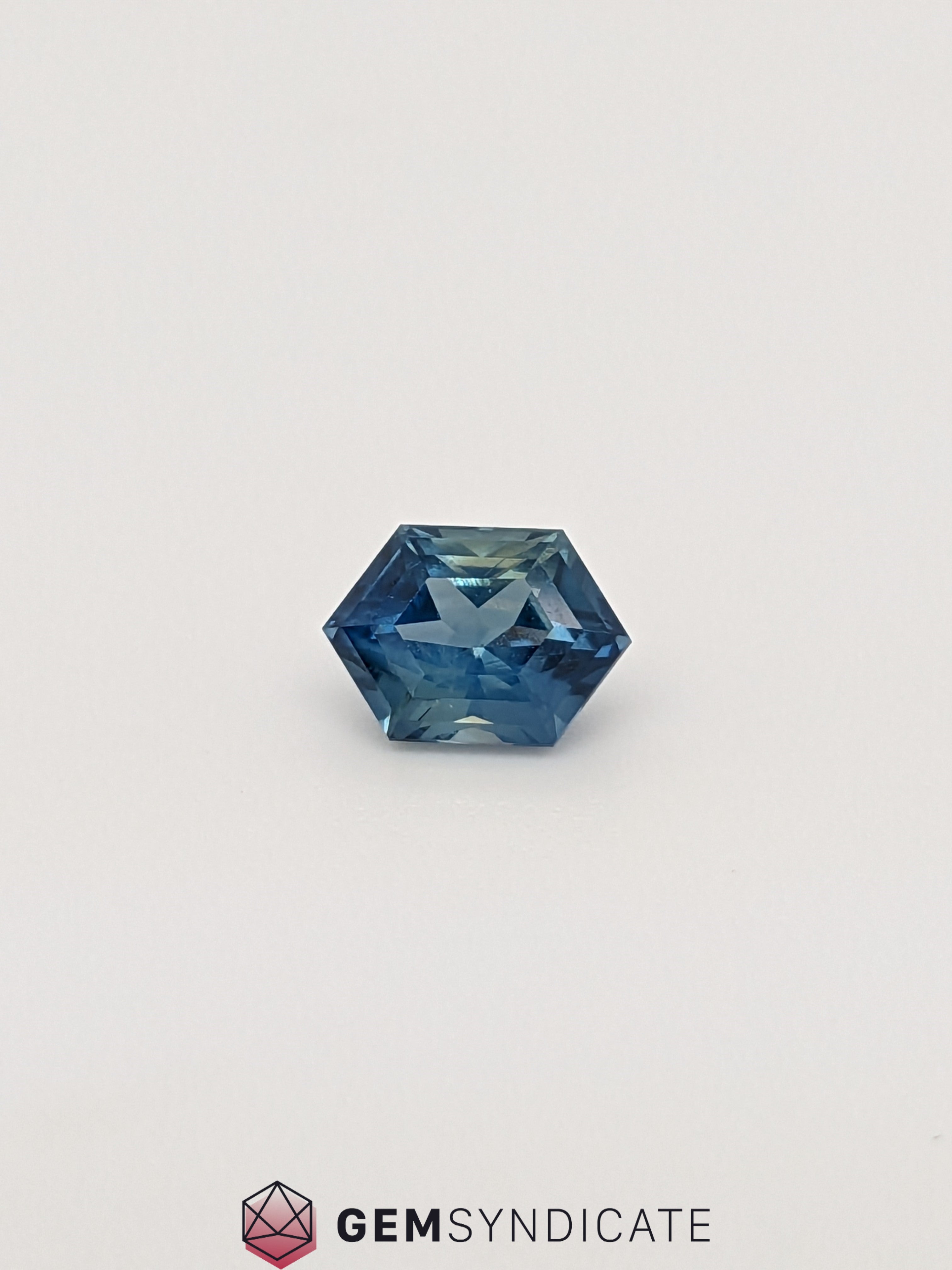 Impressive Elongated Hexagon Blue Sapphire 1.39ct