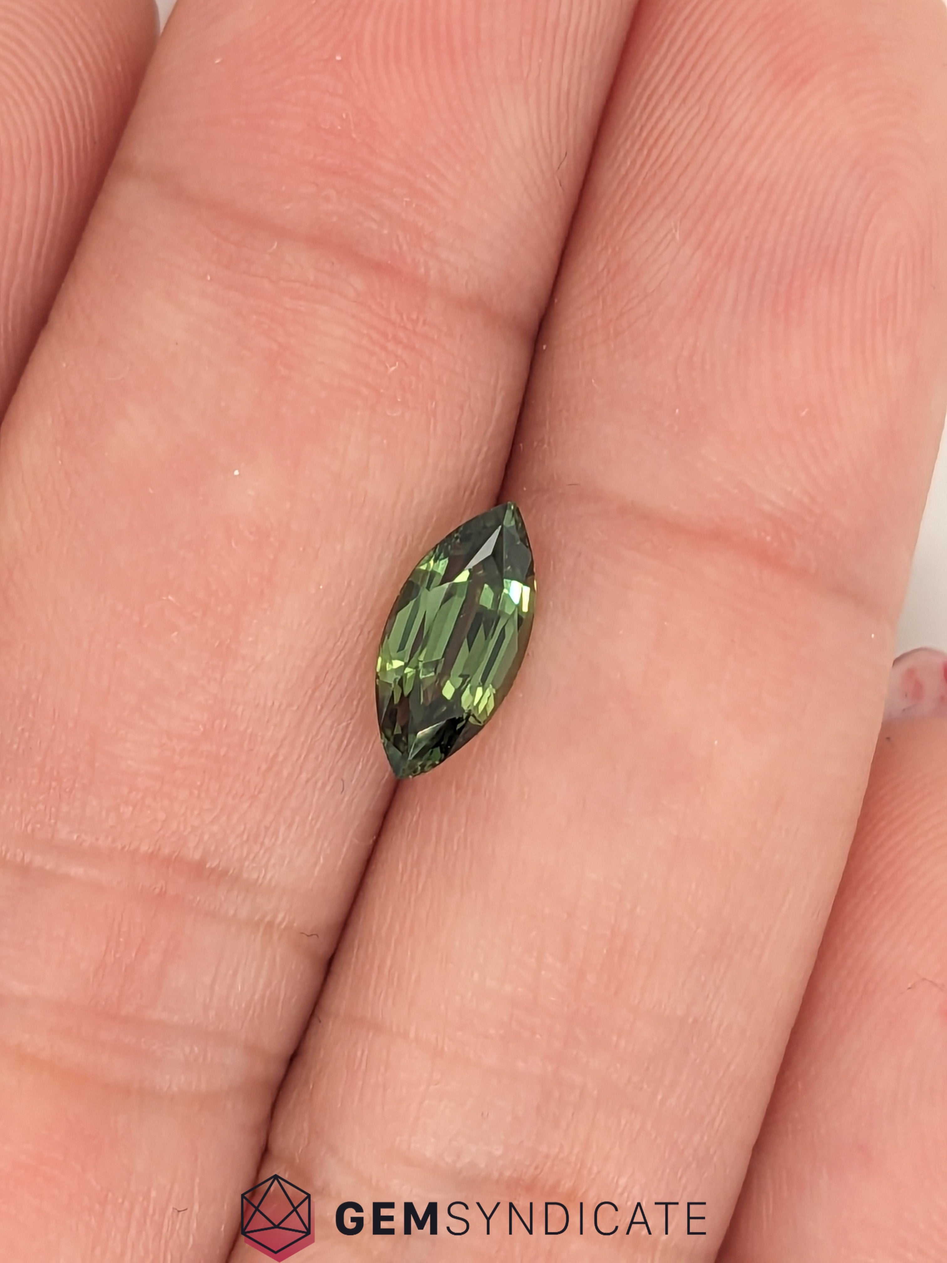 Powerful Marquise Green Sapphire 1.51ct