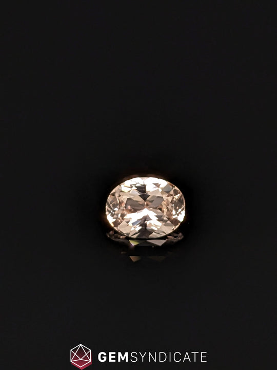 Glistening Oval Peach Sapphire 1.12ct