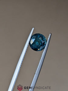Dramatic Round Teal Sapphire 2.66ct