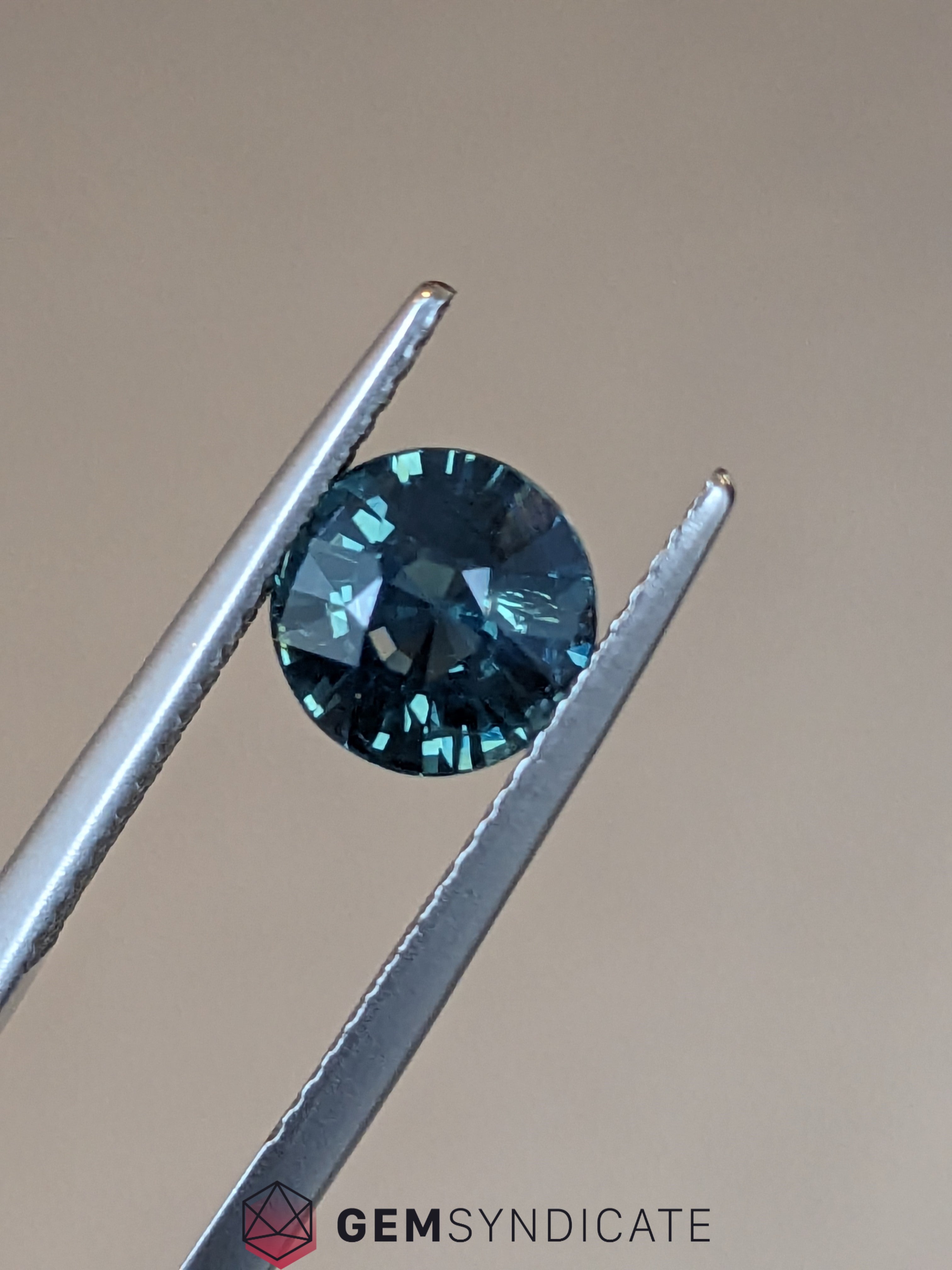 Ethereal Round Teal Sapphire 2.08ct