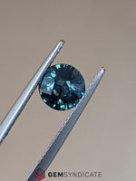 Load image into Gallery viewer, Ethereal Round Teal Sapphire 2.08ct
