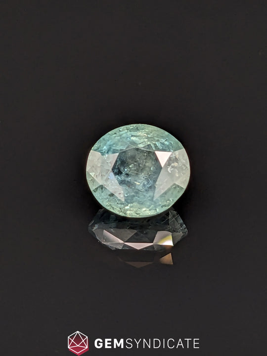 Magical Oval Teal Sapphire 3.13ct