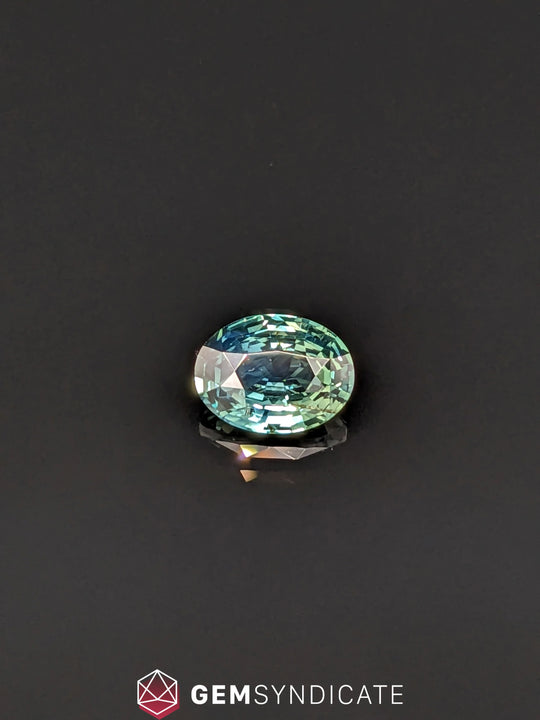 Mesmerizing Oval Teal Sapphire 2.02ct