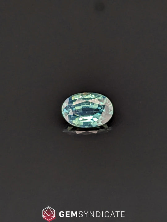 Beautiful Oval Teal Sapphire 1.11ct