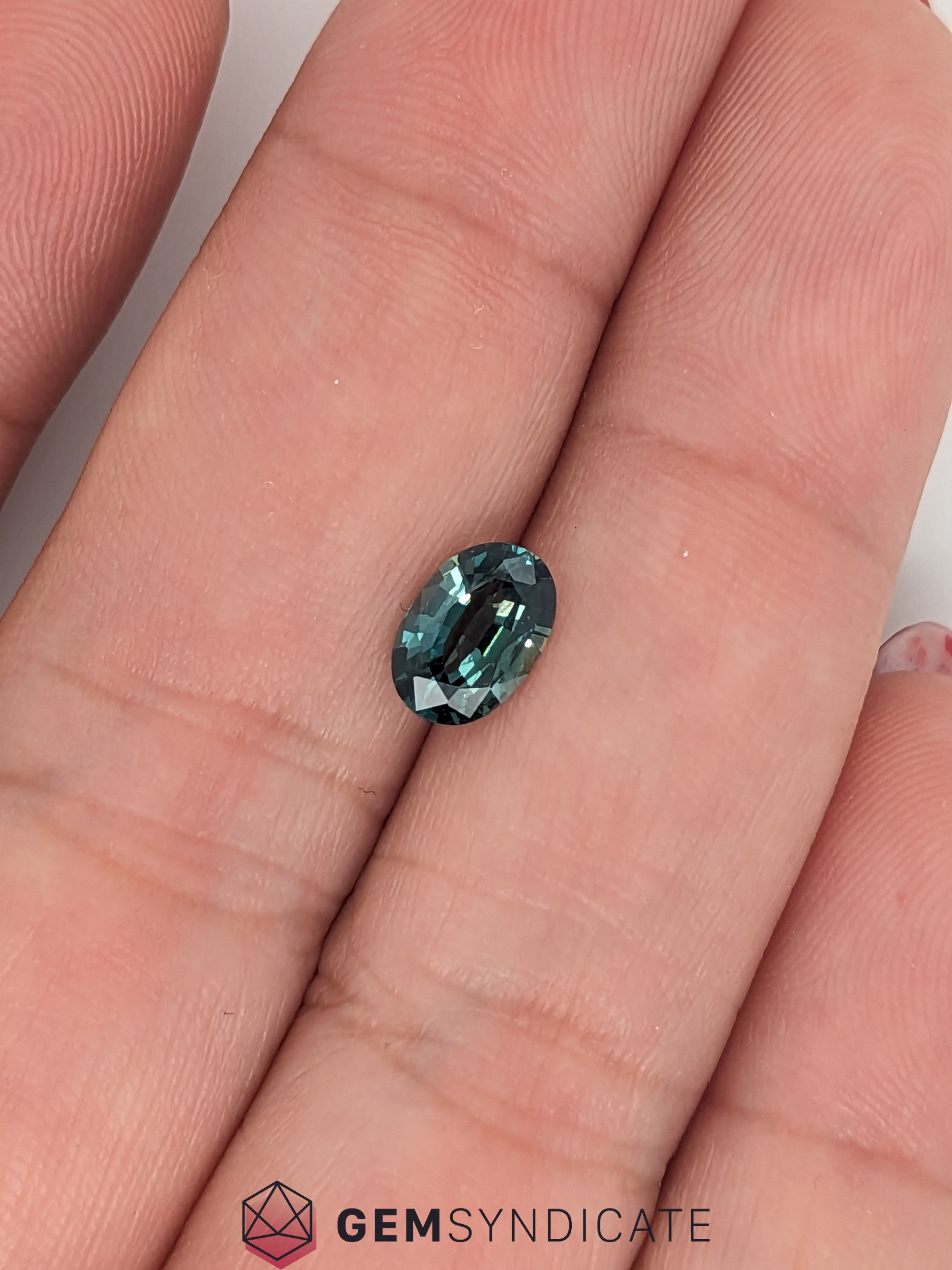 Beautiful Oval Teal Sapphire 1.11ct