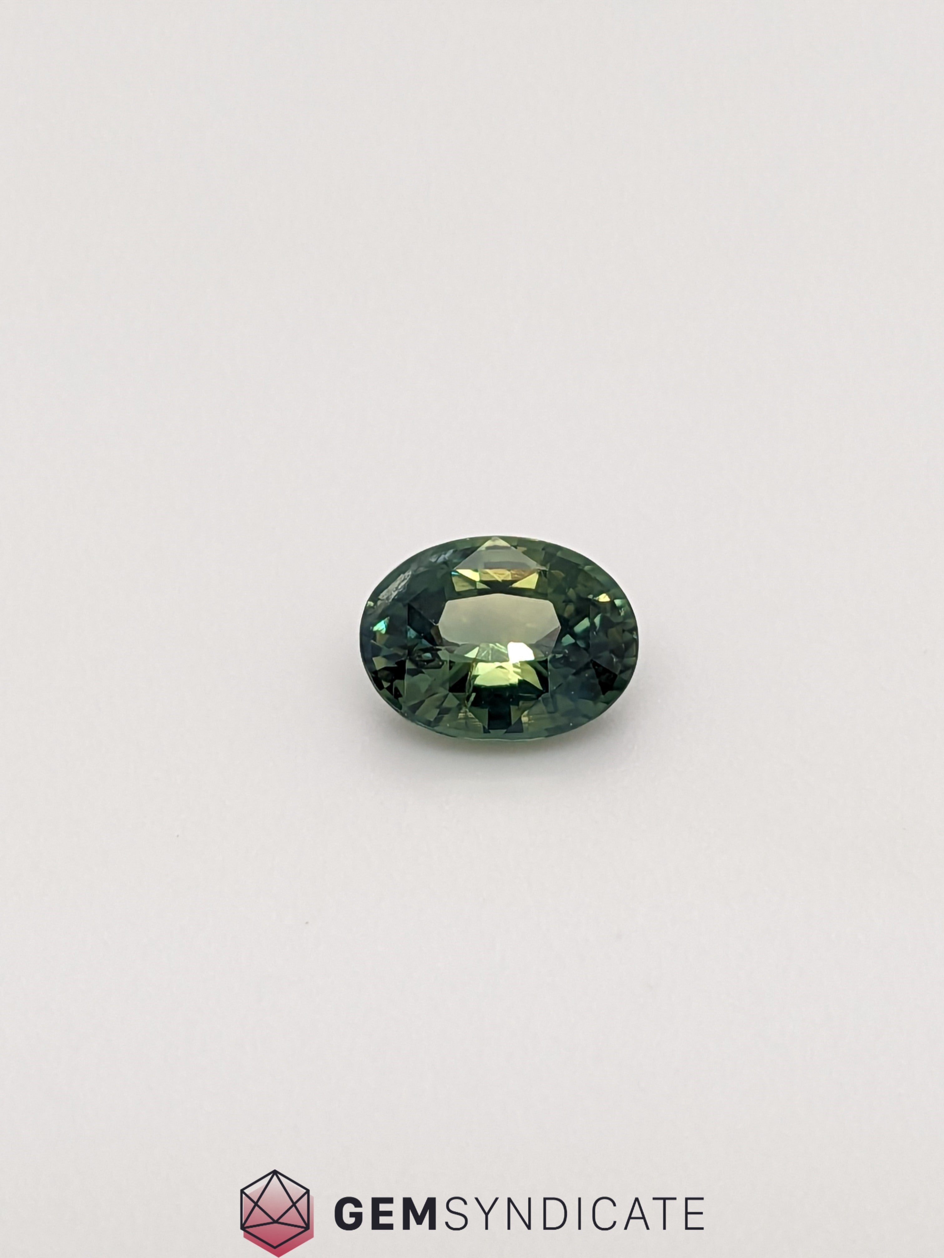 Lovely Oval Teal Sapphire 1.72ct