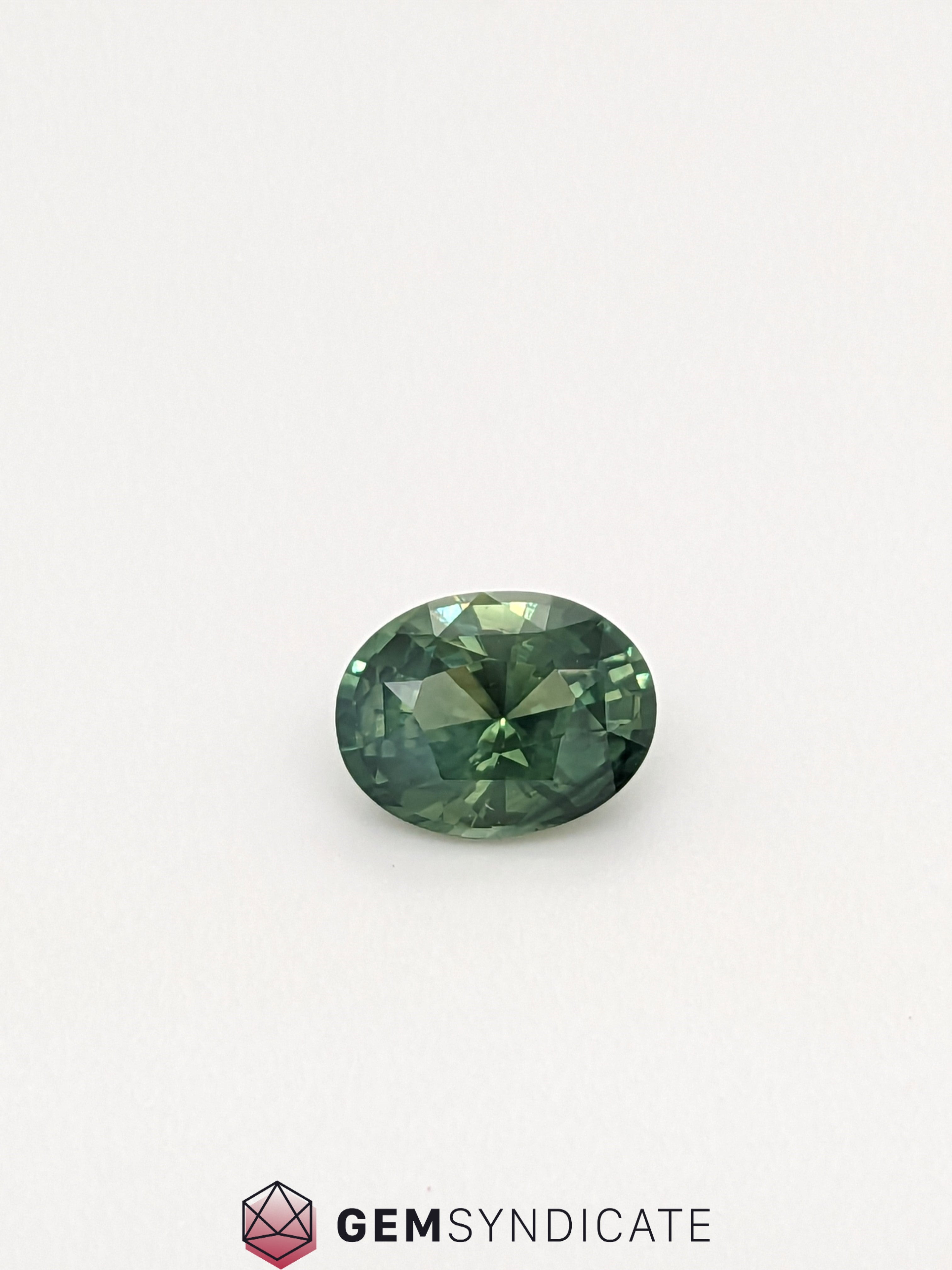 Glistening Oval Teal Sapphire 1.78ct