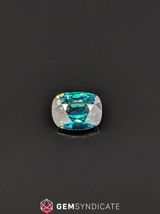Intense Cushion Teal Sapphire 2.08ct