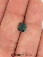 Load image into Gallery viewer, Regal Emerald Cut Teal Sapphire 1.58ct
