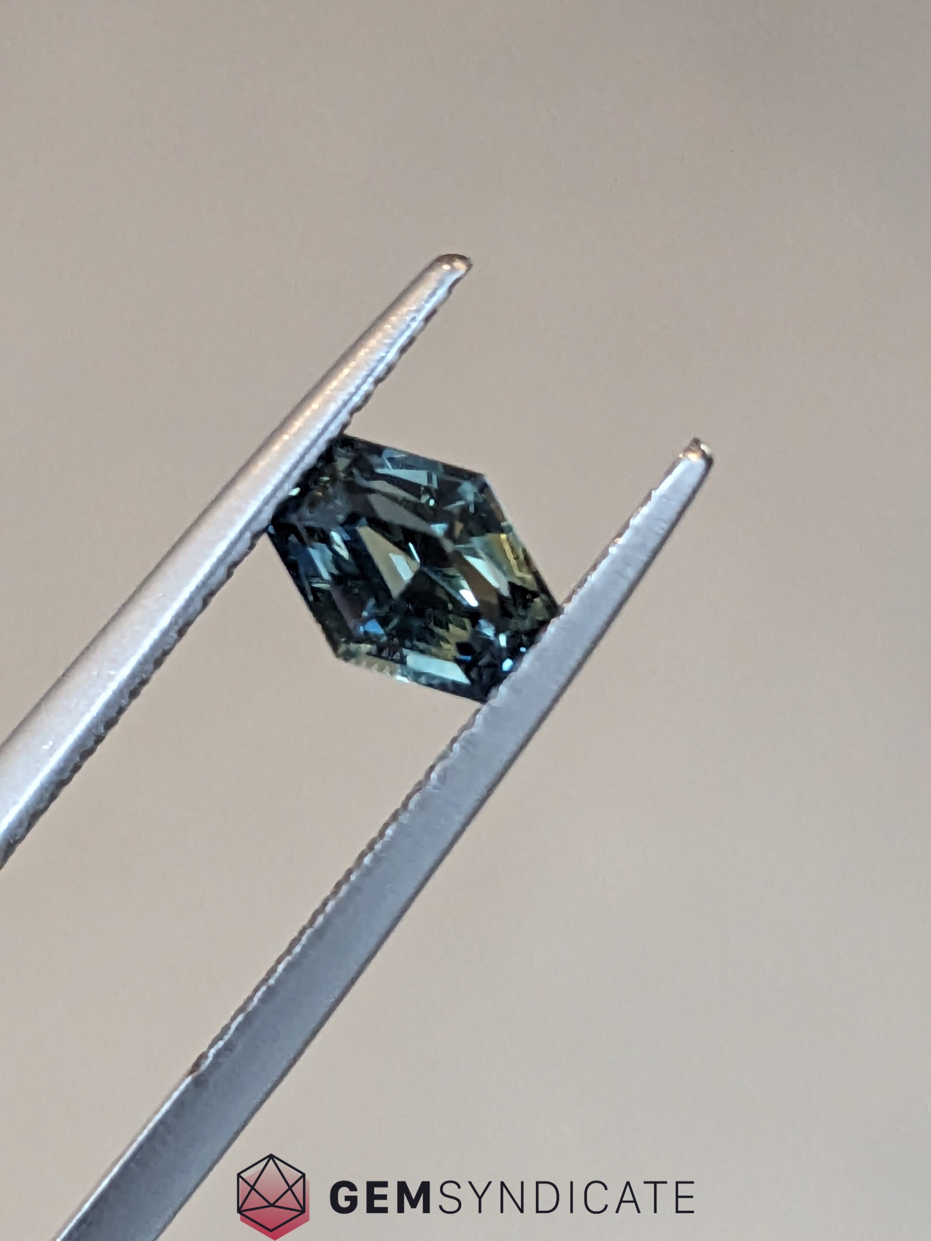 Blissful Elongated Hexagon Teal Sapphire 1.23ct