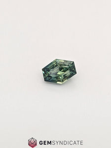 Blissful Elongated Hexagon Teal Sapphire 1.23ct