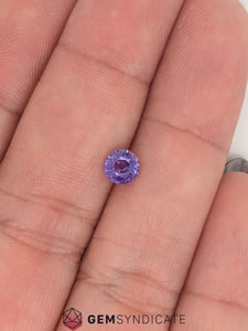 Delicate Round Purple Sapphire 0.66ct