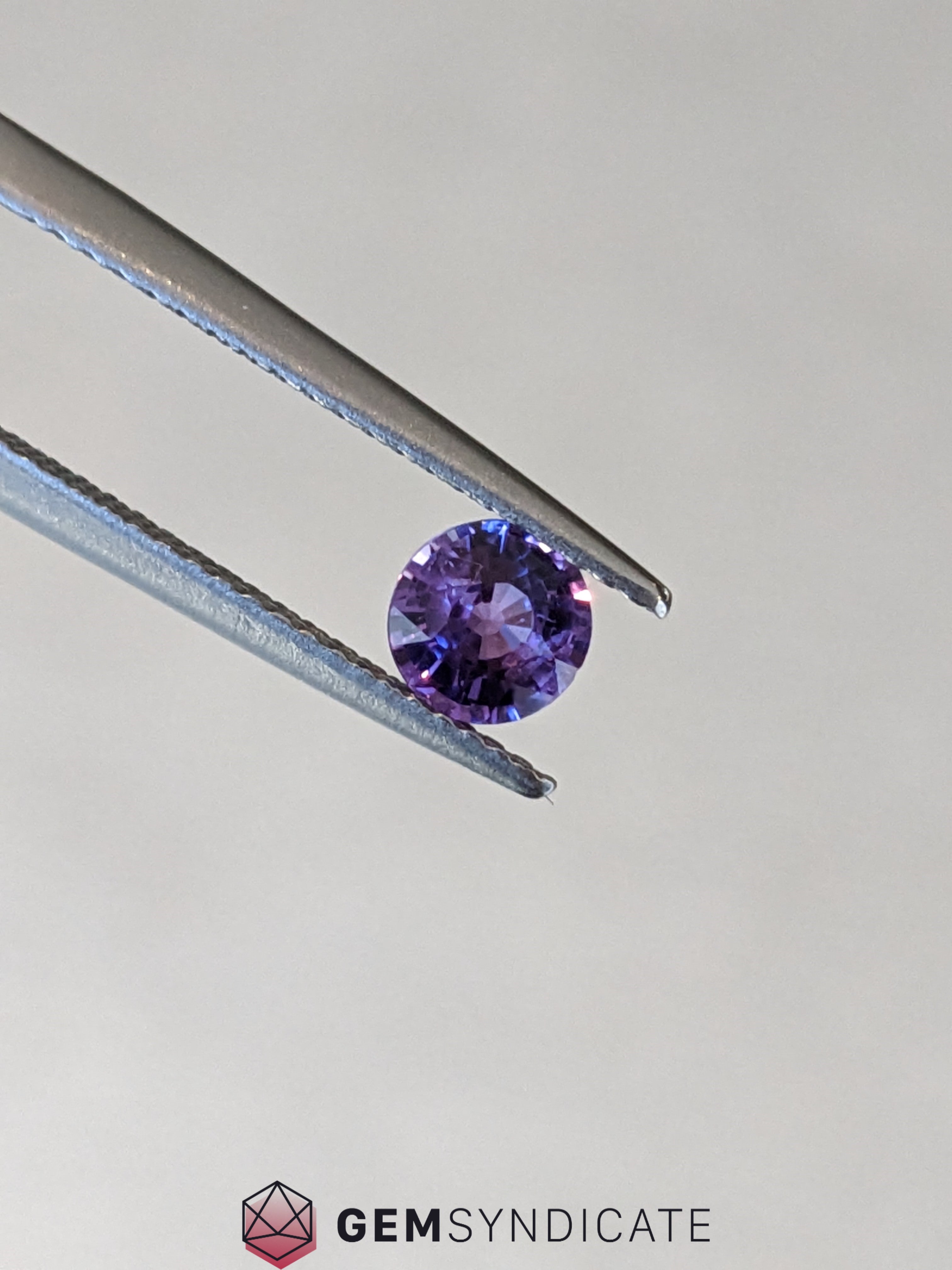 Delicate Round Purple Sapphire 0.66ct
