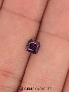 Pretty Emerald Cut Purple Sapphire 0.61ct