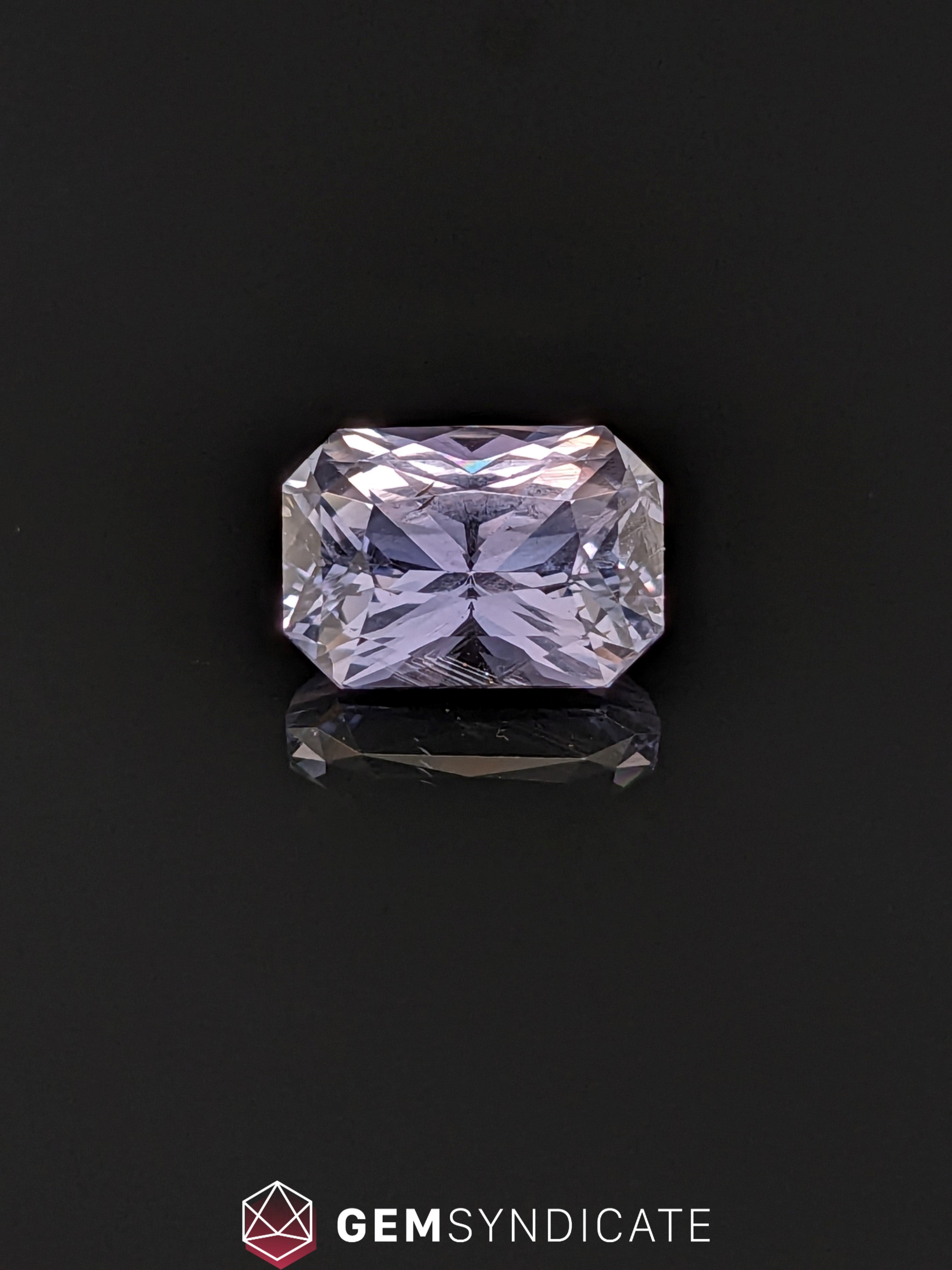 Bold Emerald Cut Purple Sapphire 2.61ct