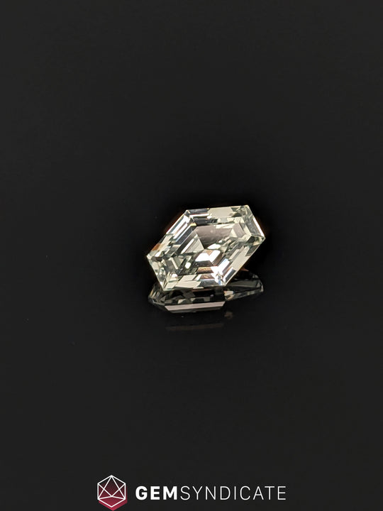 Glistening Elongated Hexagon White Sapphire 1.57ct