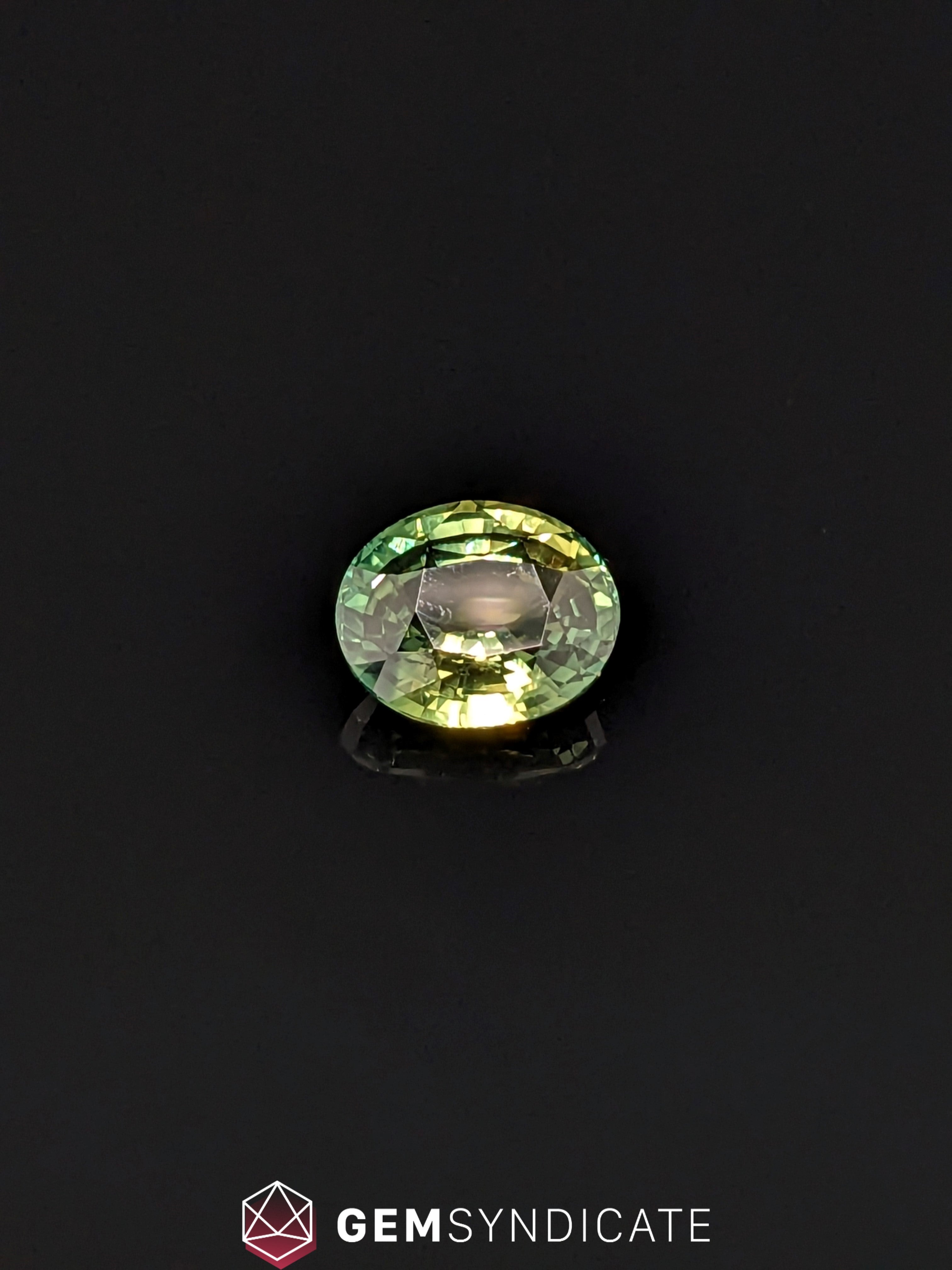 Energetic Oval Parti Sapphire 2.03ct