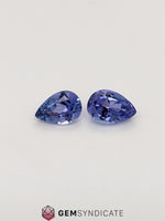 Load image into Gallery viewer, Regal Pear Shape Purple Tanzanite Pair 2.69ctw
