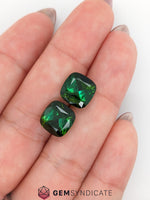 Load image into Gallery viewer, Divine Cushion Green Tourmaline Pair 9.52ctw
