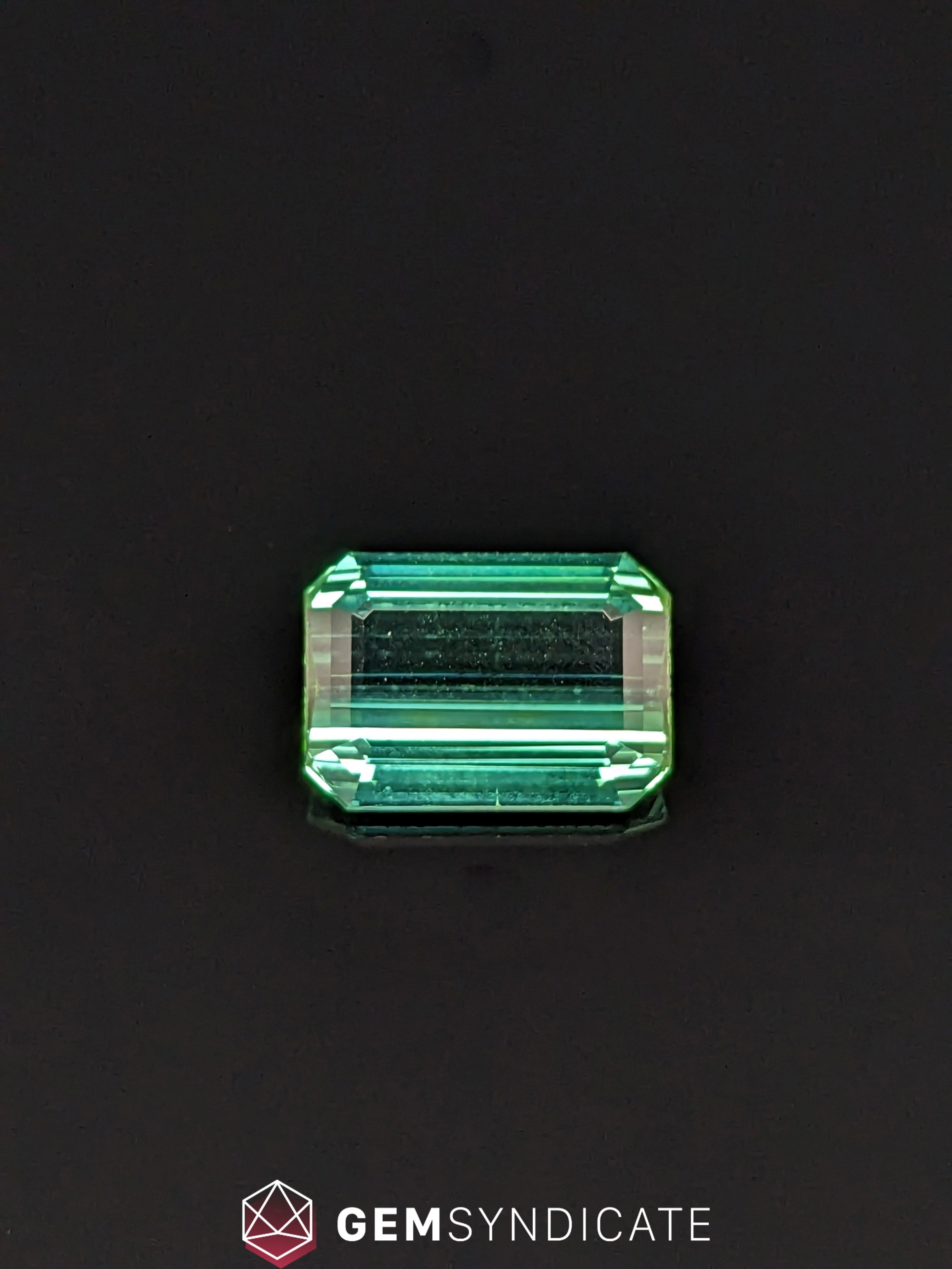 Vivacious Emerald Cut Green Tourmaline 5.33ct