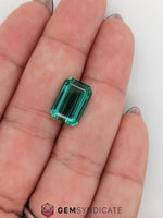 Load image into Gallery viewer, Vivacious Emerald Cut Green Tourmaline 5.33ct
