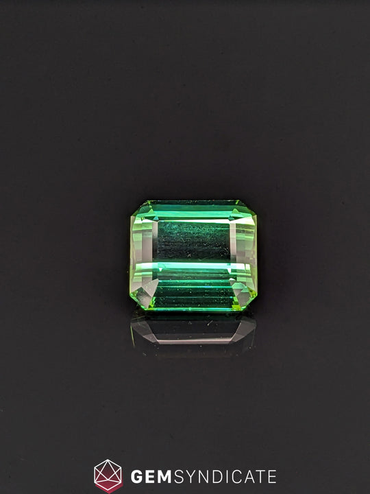 Sublime Emerald Cut Green Tourmaline 6.54ct