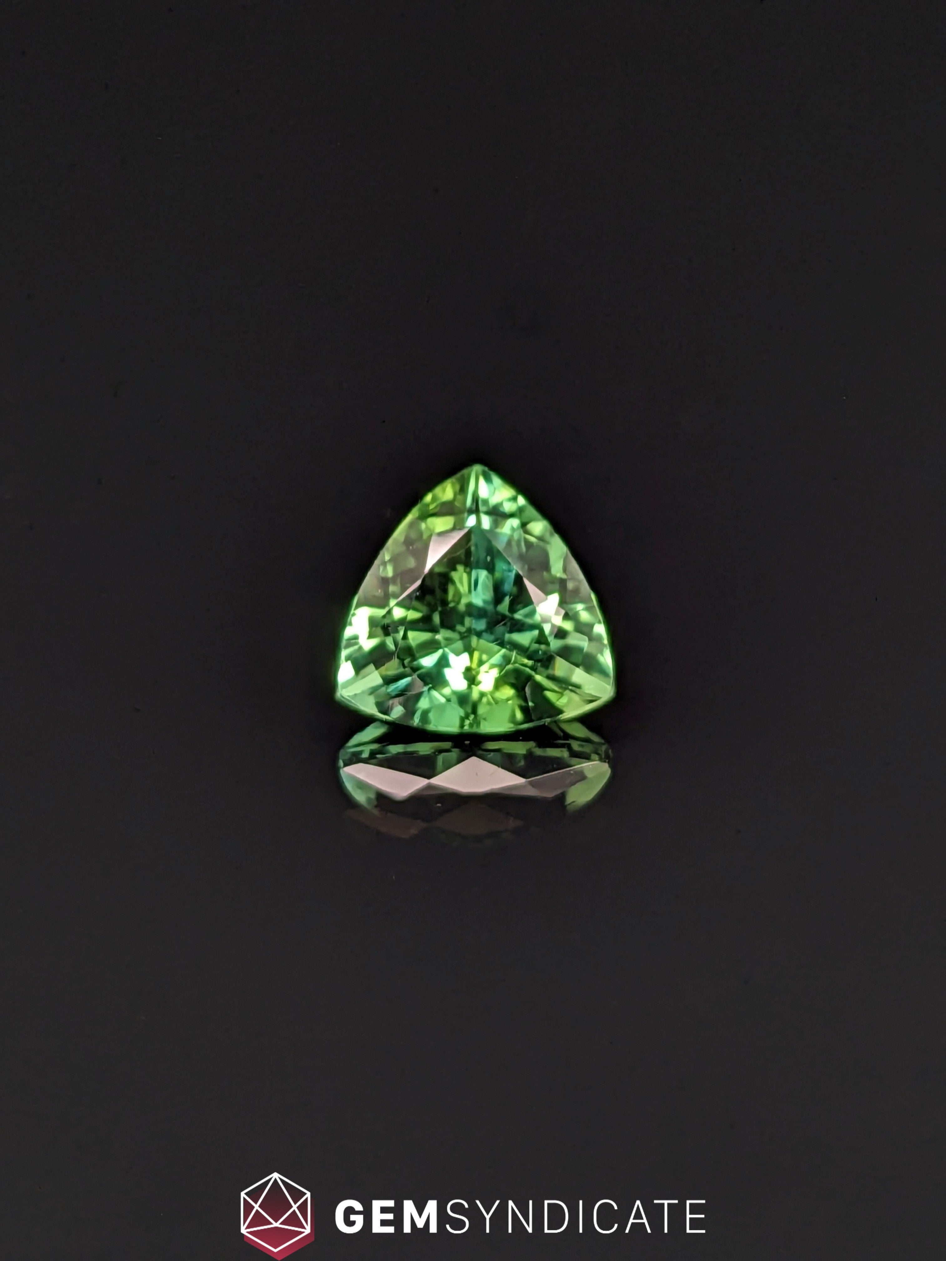 Glamorous Trillion Green Tourmaline 2.34ct
