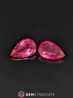 Load image into Gallery viewer, Pretty Pear Shape Pink Tourmaline Pair 13.52ctw
