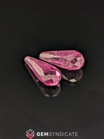 Load image into Gallery viewer, Unique Briolette Rubellite Tourmaline Pair 8.69ctw
