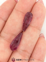 Load image into Gallery viewer, Fascinating Briolette Rubellite Tourmaline Pair 14.55ctw
