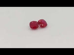 Load and play video in Gallery viewer, Marvelous Cushion Red Ruby Pair 1.52ctw
