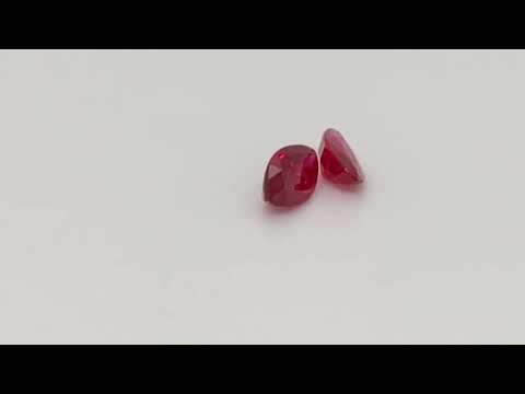 Fascinating Marquise Red Ruby Pair 0.97ctw